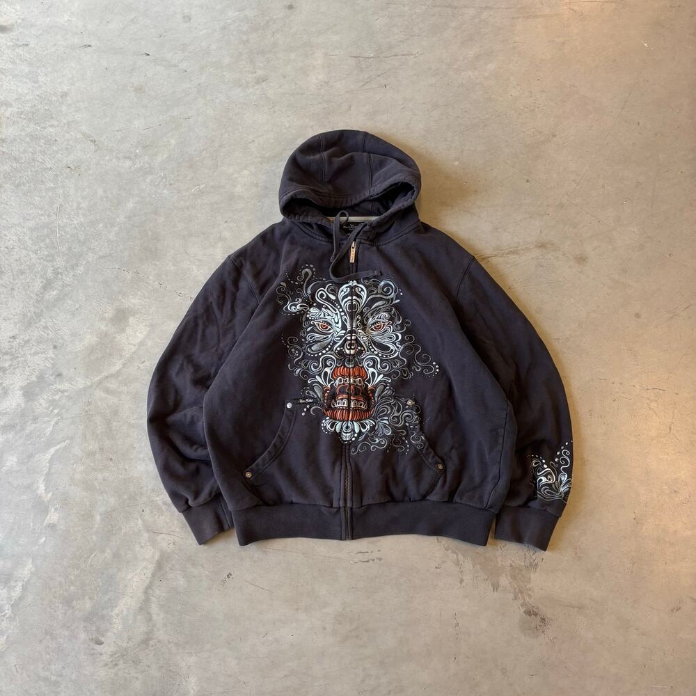 y2k vintage marc ecko embroidered grunge zip up jacket